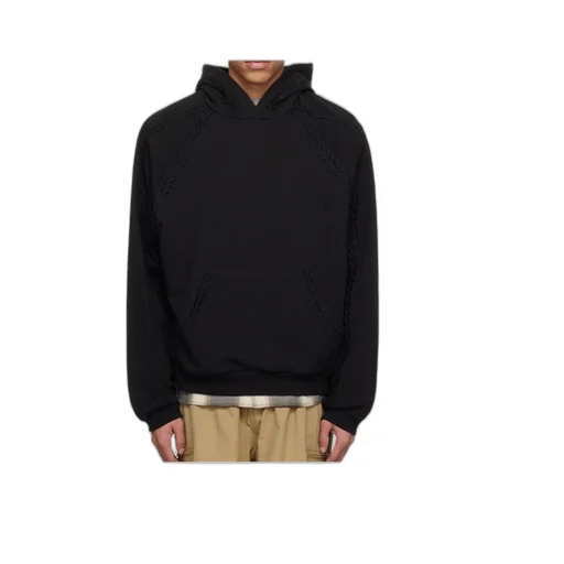 Line Embroidered Hoodie