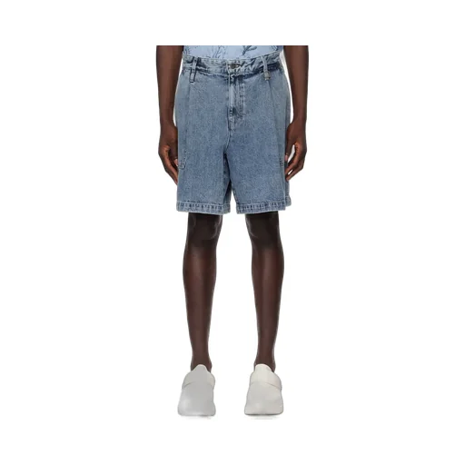 Faded Denim Shorts