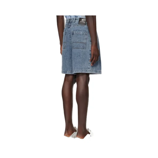 Faded Denim Shorts