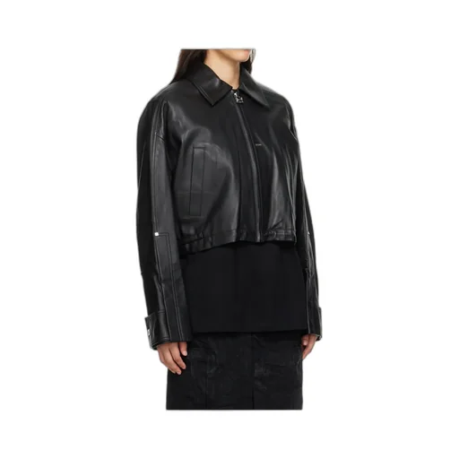 Cropped Leather Jacket