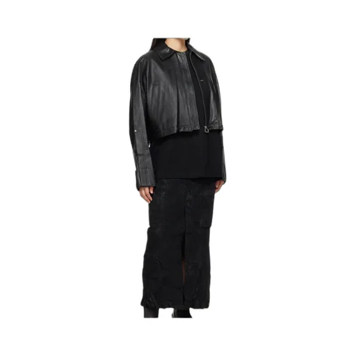 Cropped Leather Jacket