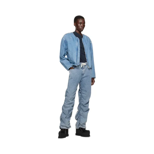 Tie-Dye Denim Trousers