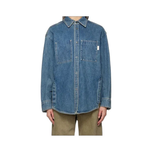 Long-Sleeved Denim Shirt