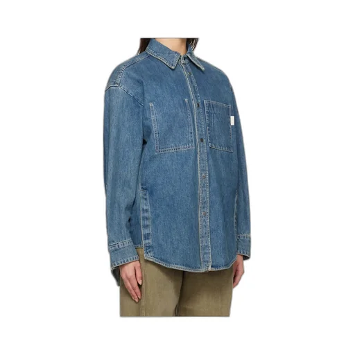 Long-Sleeved Denim Shirt