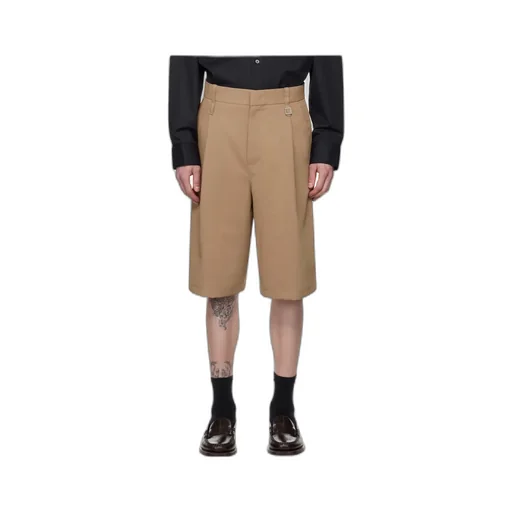One-Tuck Pleated Shorts