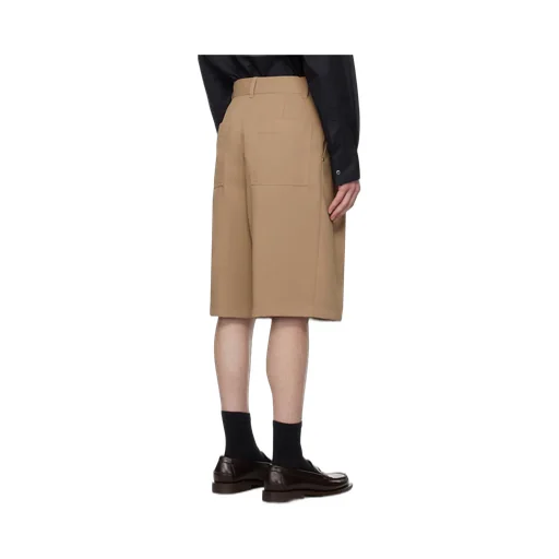 One-Tuck Pleated Shorts