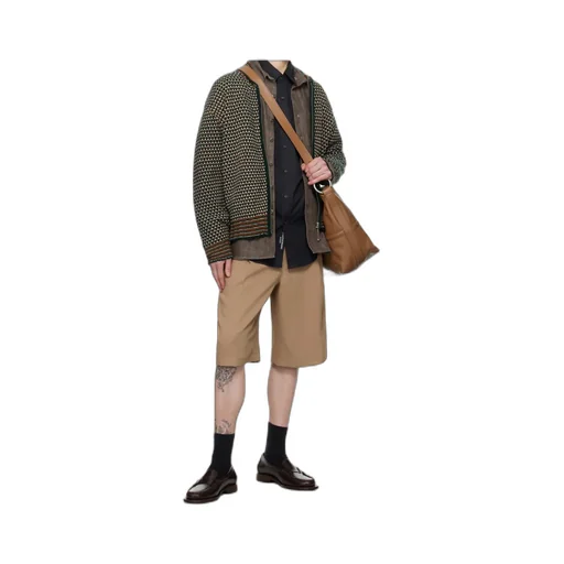 One-Tuck Pleated Shorts