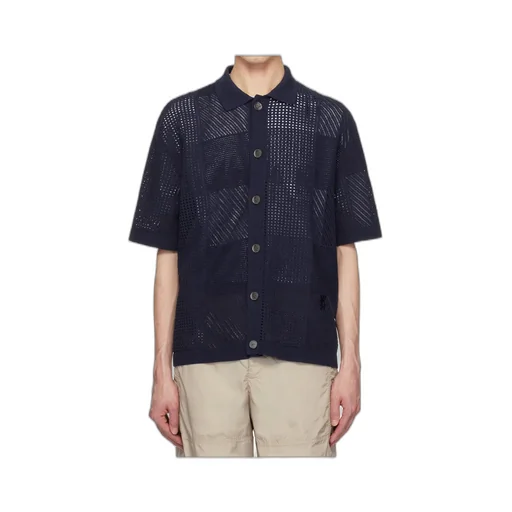 Open-Knit Cotton Shirt