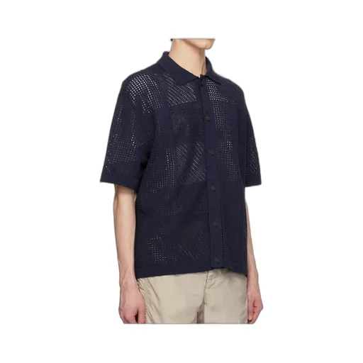 Open-Knit Cotton Shirt