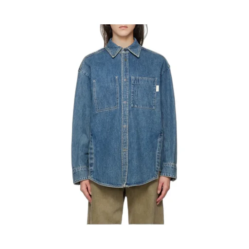 Long-Sleeved Denim Shirt