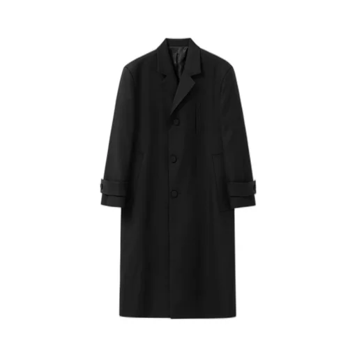 Single-Breasted Wool Coat