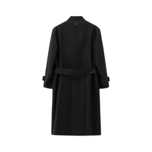 Single-Breasted Wool Coat