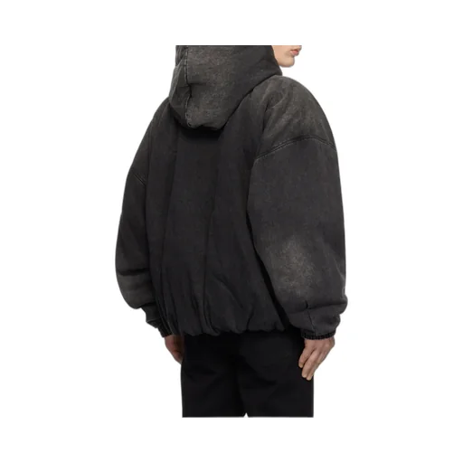 Zippered Denim Coat