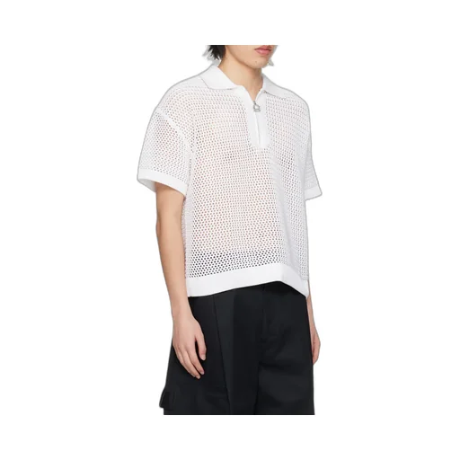 Mesh Short-Sleeved Sweater