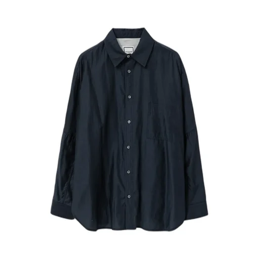 Long-Sleeved Lapel Shirt