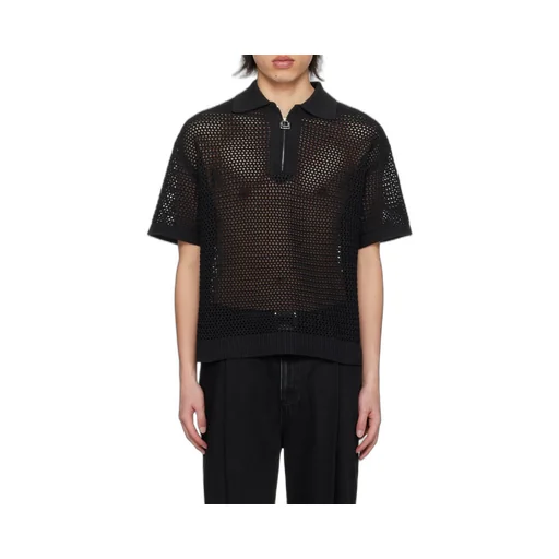 Mesh Short-Sleeved Sweater
