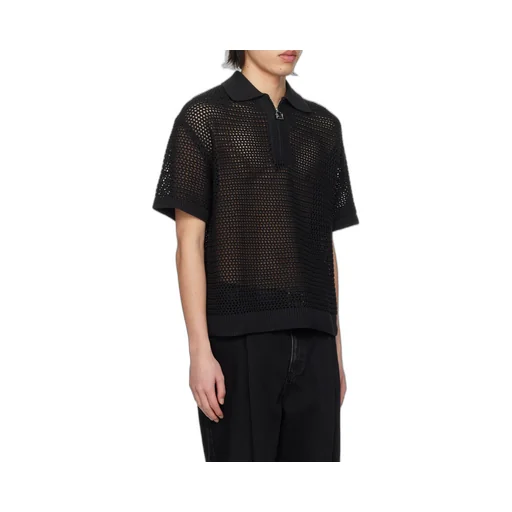Mesh Short-Sleeved Sweater