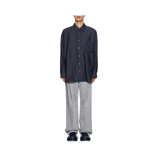 Long-Sleeved Lapel Shirt