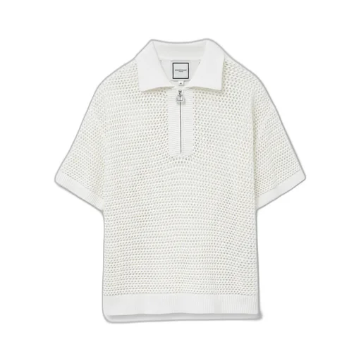 Mesh Short-Sleeved Sweater