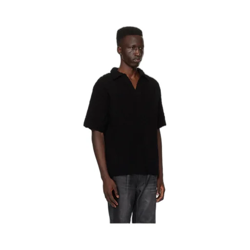 Short Sleeve Knitted Polo Shirt