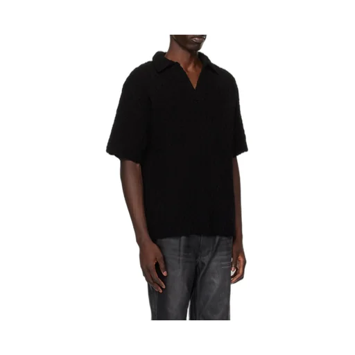 Short Sleeve Knitted Polo Shirt