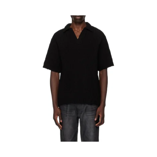 Short Sleeve Knitted Polo Shirt