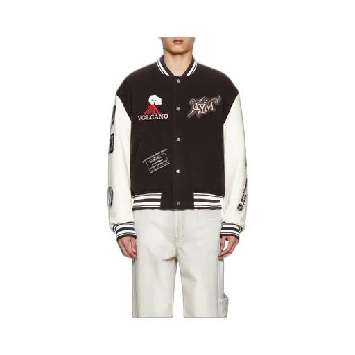 Patch-Detail Bomber Jacket