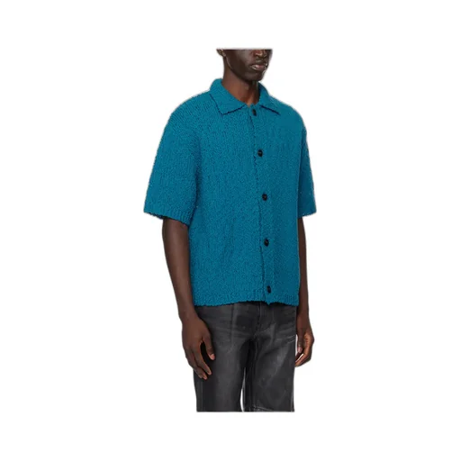 Hollowed-Out Short-Sleeved Sweater