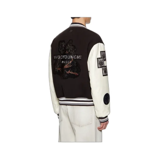 Patch-Detail Bomber Jacket