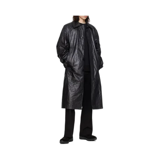 Pleated Lapel Coat