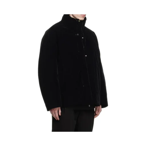 High-Collar Long-Sleeved Down Jacket
