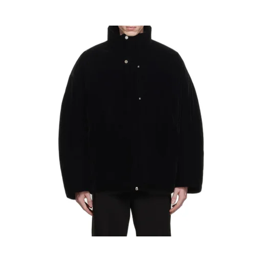 High-Collar Long-Sleeved Down Jacket