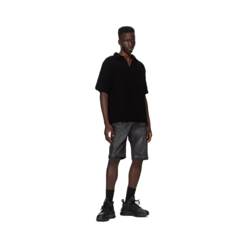 Short Sleeve Knitted Polo Shirt