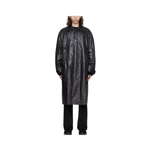 Pleated Lapel Coat