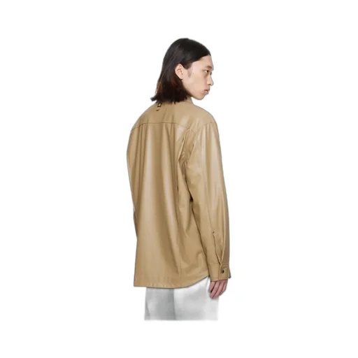 Point-Neck Long-Sleeved Shirt