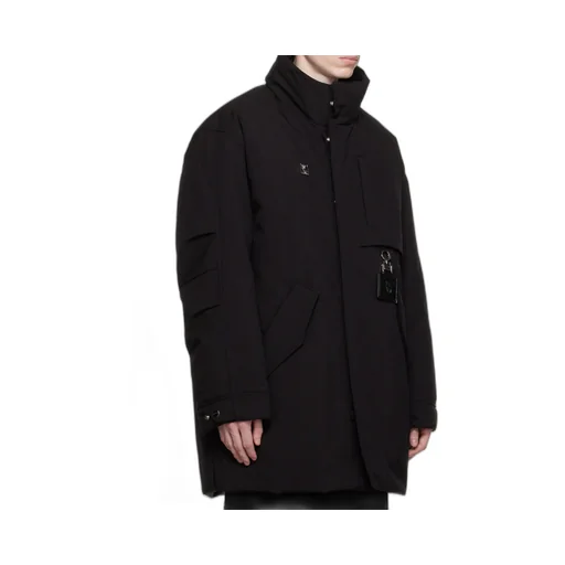 High-Collar Long-Sleeved Down Jacket