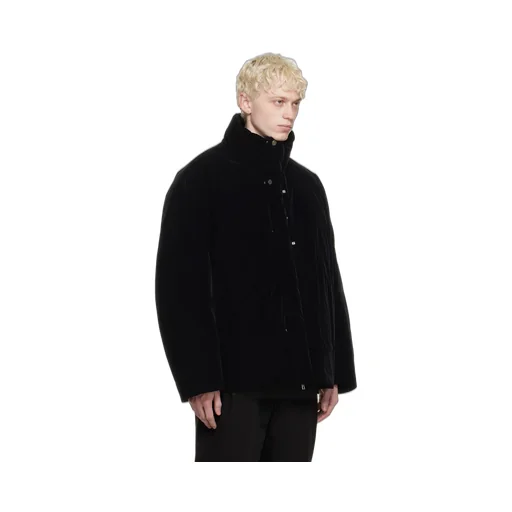 High-Collar Long-Sleeved Down Jacket