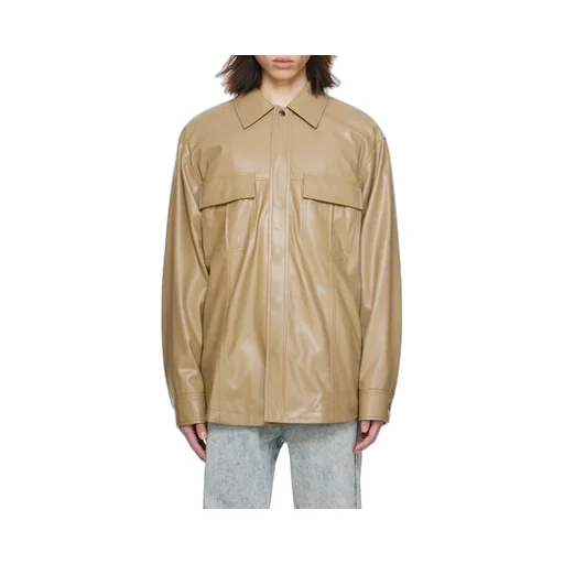 Point-Neck Long-Sleeved Shirt