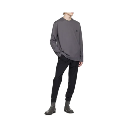 Embossed Long-Sleeved T-Shirt