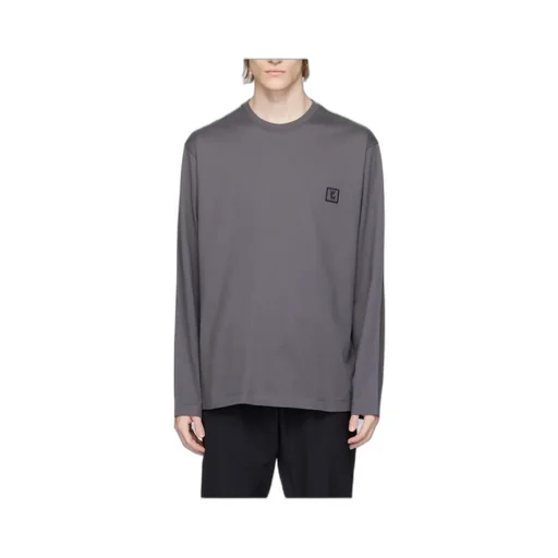 Embossed Long-Sleeved T-Shirt