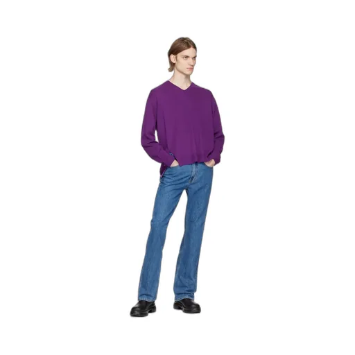 V-Neck Long-Sleeved Sweater