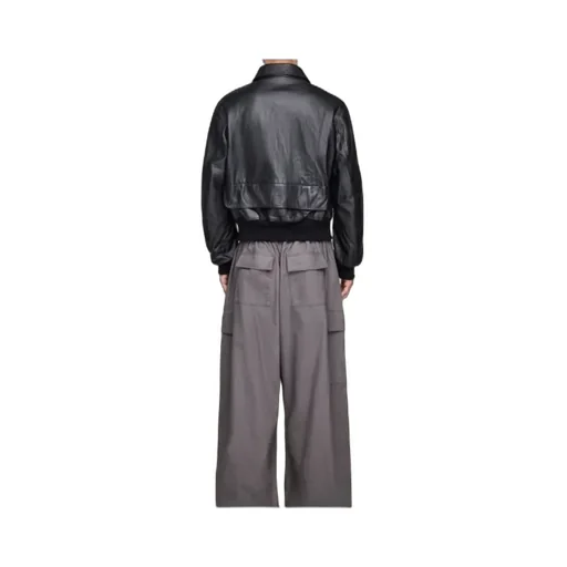 Leather Bomber Jacket