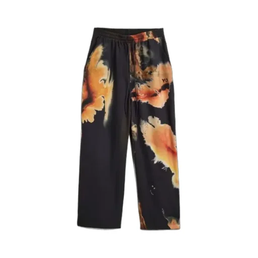 Graphic Print Wide-Leg Trousers