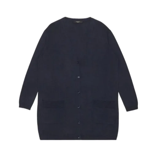 Long-Sleeved Knitted Cardigan