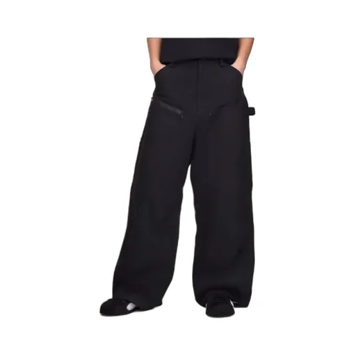 Cargo-Pocket Zip-Detail Trousers