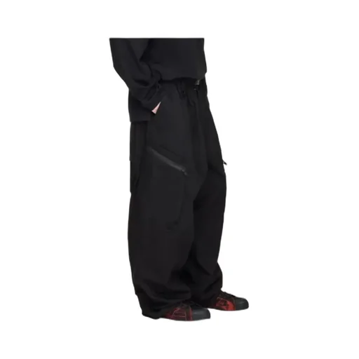 Pleated-Details Cargo Trousers