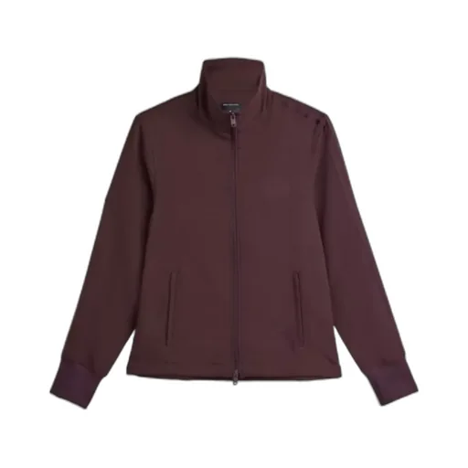 High-Neck Zip Track Jacket