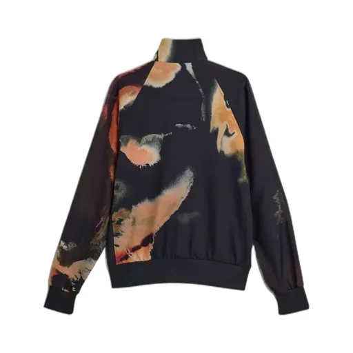 Aop Abstract-Print Zip-Up Jacket