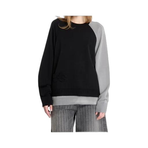 Logo Embossed Crewneck Knitted Jumper