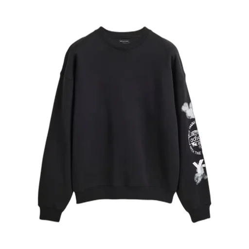 Cloud-Print Crew-Neck Sweatshirt